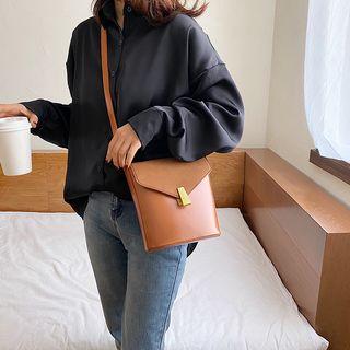 Flap Panel Bucket Bag