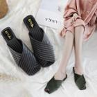 Peep-toe Cross Strap Mules