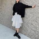 Asymmetrical Wide Leg Skort / Shirt