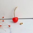 Resin Cherry Brooch As Shown In Figure - One Size