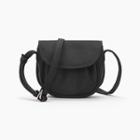 Nylon Saddle Crossbody Bag Black - One Size