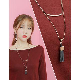 Tasseled Tiered Necklace