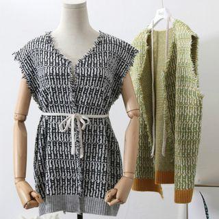 Frayed   Knit Vest