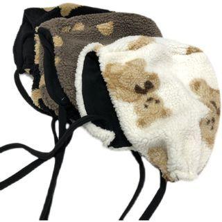 Bear Print Trapper Hat