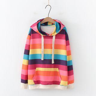 Striped Hoodie Multicolor - One Size