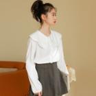 Collar Blouse White - One Size
