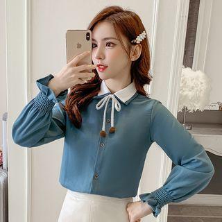 Long Sleeve Flare Sleeve Top