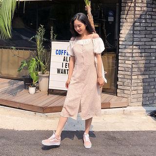 Sleeveless Pattern Shirtdress