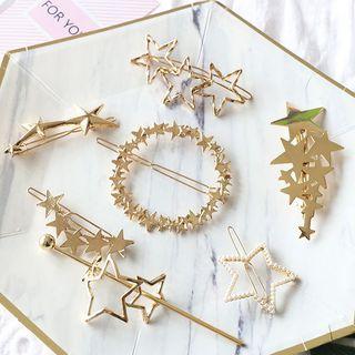 Star Hair Clip (various Designs)