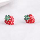 Alloy Strawberry Earring As Shown In Figure - One Size
