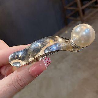 Set Of 1 / 2: Faux Pearl Alloy Hair Clip