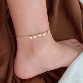Heart Anklet As Shown In Figure - One Size