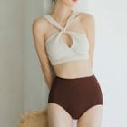 Keyhole Two-tone Bikini
