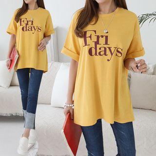 Friday Printed Boxy-fit T-shirt