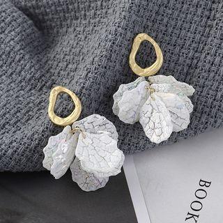 925 Sterling Silver Petal Fringed Earring 1 Pair - 138853 - One Size