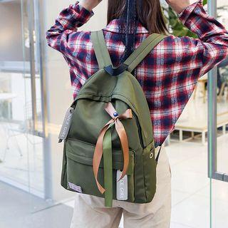 Bow Accent Nylon Backpack