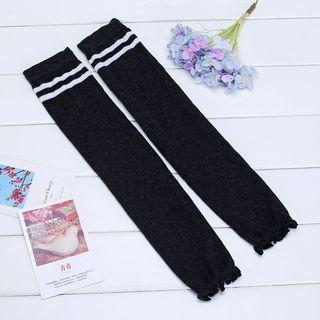 Striped Over-the-knee Leg Warmers