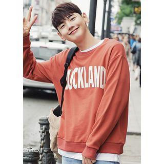 Letter-printed Loose-fit Sweatshirt