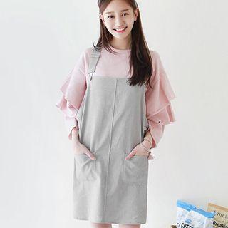 Dual-pocket Jumper Dress