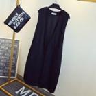 Slit Side Long Vest