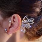 Butterfly Rhinestone Alloy Earring (various Designs) / Set