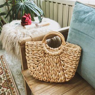 Woven Handbag Khaki - One Size