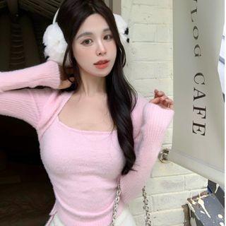 Long-sleve Knit Top