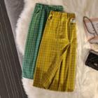 Package Hip Plaid Skirt