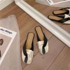 Paneled Twisted Mules
