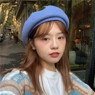Woolen Beret Blue - M