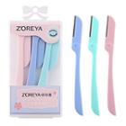 Set Of 3: Foldable Eyebrow Razor As Shown In Figure - One Size