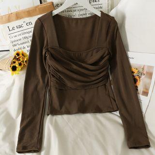Details Square-neck Crop T-shirt In 5 Colors
