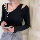 Plain Camisole Top / Long-sleeve T-shirt