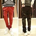 Drawstring Straight-cut Pants