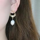 Faux Pearl Drop Earring Be2658 - Pearl - One Size