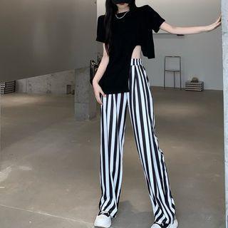 Striped Sweatpants / Short-sleeve T-shirt