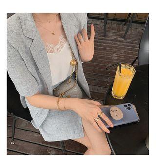 Short-sleeve Blazer / Shorts / Mini A-line Skirt