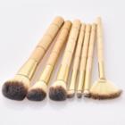 Set Of 7: Makeup Brush T-07-003 - Brown - One Size