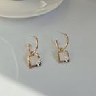 Square Hoop Earring 1 Pair - Square Hoop Earring - Gold - One Size