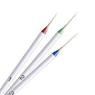 Set Of 3: Nail Art Brush Set Of 3: Gj-126 - One Size