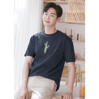 Cactus Printed Loose-fit T-shirt