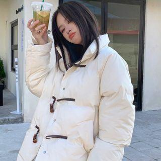 Toggle Padded Coat Off-white - One Size