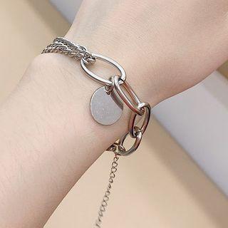Stainless Steel Chain Bracelet Bracelet - As Shown In Figure - One Size