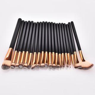 Set Of 20: Makeup Brush T-20-016 - Black - One Size