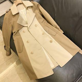 Color Panel Medium Long Jacket
