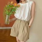 Sleeveless Tank Top / High-waist Wide Leg Shorts (various Designs)