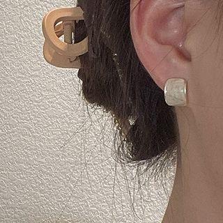 Geometry Drop Earring Gold - One Size