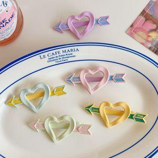 Arrow Heart Alloy Hair Clip
