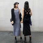 Sleeveless Cut Out Midi Dress / Mini Dress