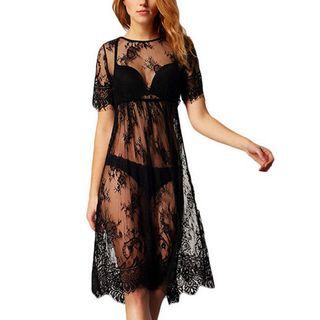 Sheer Lace Cover-up